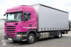 Scania ponyvával felszerelt plató teherautó G 320, 18 t Liee Retarder Schiebeplane LBW 2t