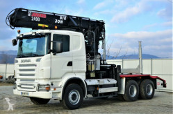 Camion Scania R 560 Holztransporter+Kran*Topzustan 6x4 plateau occasion