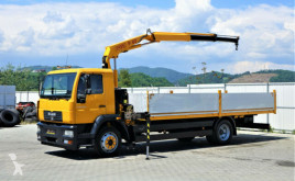 Camion plateau occasion MAN LE 12.220 Pritsche 6,60 m+Kran*4x2*Topzustand!