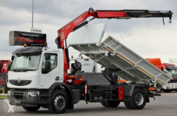 Ciężarówka Renault LANDER 320/3 SIDED TIPPER+CRANE FASSI F150/RADIO wywrotka trójstronny wyładunek używana
