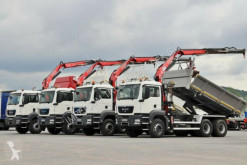 Camion cassone MAN TGS 26.360/3 SIDED TIPPER/BORTMATIC+CRANE FASSI