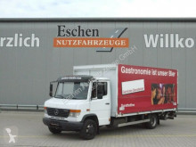 Ciężarówka furgon do transportu napojów używana Mercedes 818 D Vario, Böse Schwenkwandkoffer, MBB-LBW