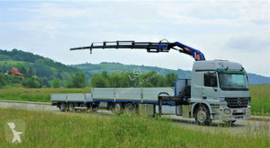 Kamion s návěsem Mercedes ACTROS 2541 Pritsche 8,60m +Kran/FUNK+Anhänger! plošina bočnice použitý