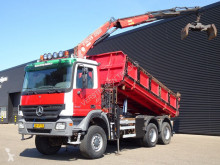 Camion benne Mercedes 3332 / CRANE + TIPPER / SPRING SUSPENSION