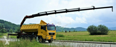 Camion platformă MAN TGS Kipper 5,60m +Kran/FUNK 8x4 Topzustand!