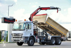 Ciężarówka platforma używana Mercedes ACTROS 3336/6x4/2 SIDED KIPPER+CRANE FASSI F110