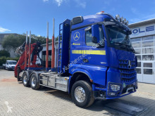 Camion grumier occasion Mercedes Arocs 3363 6x4 Holztransporter Palfinger Q170Z96