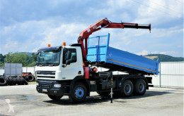 Camião estrado / caixa aberta DAF CF 85.360 *Kipper 5,20 + Kran/FUNK*Topzustand!