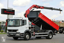 Ciężarówka platforma używana Mercedes ATEGO 1524 /3 SIDED KIPPER + CRANE HMF 635/RADIO