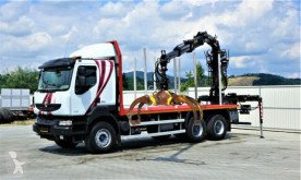 Грузовик Renault KERAX 520 DXI Holztransporter+Kran*Topzustan платформа б/у