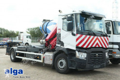 Portacontenedor de cadenas Renault C 380, Kran HMF 1530 K2, Funk, Greifersteuerung