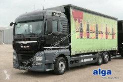 Camião reboque caixa aberta com lona sistema tecto deslizante MAN TGX 26.480 TGX LL 6x2, Getränke, LBW, Kompl. Zug