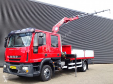 Камион платформа втора употреба Iveco 120 E18D / DOKA / 7 PERSONEN / KRAN / CRANE / 113 DKM