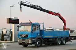 Camion MAN TGS 32.320/ 6X4/ BOX + CRANE FASSI F150 / RADIO plateau occasion