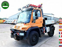 Camião Unimog U400 405/12 KLIMA AHK MULAG Frontmäher MRF 300 estrado / caixa aberta caixa aberta usado