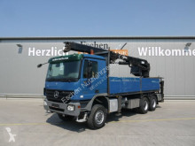 Camion plateau ridelles occasion Mercedes 3341, 6x6, Blatt, Pritsche MKG HLK 331 Kran,Funk