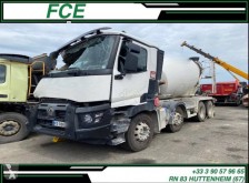 Camion calcestruzzo rotore / Mescolatore incidentato Renault