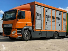 Used horse truck DAF CF 410 Menke Doppelstock , Hubdach