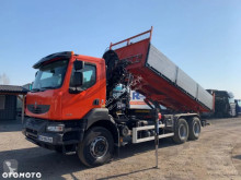 Ciężarówka wywrotka Renault Kerax 370 DXI 6x4 // PREMIUM LANDER // DŹWIG HDS HIAB // SUPER STAN