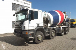 Camion Scania P 370 8x4 Betonmischer Stetter 9m³ Mischer betoniera cu rotor/ Malaxor second-hand