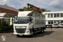 Camion plateau occasion DAF CF 26.370 E6 Pritsche-Plane/Kran FASSI F135/Funk