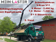 Camión volquete MAN 18.280 4x4 V-Kran 7,9m-1.240 kg 5+6 Steuerkreis