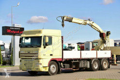 Camion DAF CF 85.410/6X2/ BOX + CRANE FASSI F140/SADDLE / plateau occasion