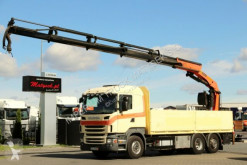 Camion Scania R 480/6X2/CRANE PALFINGER PK 21502/STEERING AXLE plateau occasion