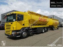 Scania élelmiszerszállító/büfékocsi tartálykocsi teherautó R R 380 LB6x2*SILO /31m3 /6 Kammern /mit Anhänger