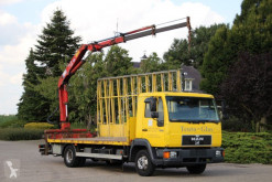 Camion plateau MAN 8.224 Glastransport KRAN!