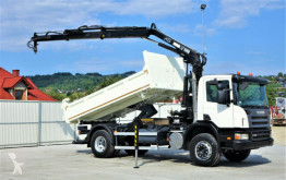 Scania flatbed truck P340 Kipper 4,60m +Bordmatic/Kran*4x2*Topzustand