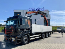 Camion plateau Iveco 260S50 Stralis 8x2 Palfinger 27002 + Fly jib
