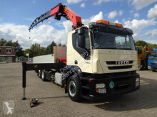 Camion plateau ridelles occasion Iveco AT260S48 Pritsche PK23002 8xhydr 4-Punkt Seil