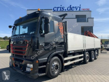 Camion plateau ridelles Iveco 260S50 Stralis 8x2 Palfinger 27002 + Fly jib