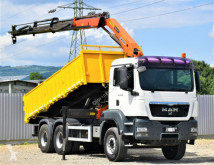 Camião MAN TGS 26.400 Kipper 5.20m + Kran/FUNK *6x4 estrado / caixa aberta usado