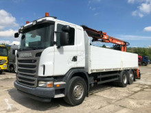 Camion Scania 440 Baustoff Atlas Kran 170-2V-A12 Zange plateau occasion