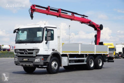 Camión caja abierta Hiab MERCEDES-BENZ ACTROS / 2536 / SKRZYNIOWY + HDS / MANUAL