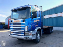 Vrachtwagen platte bak Scania 144-460C FULL STEEL WITH OPEN BOX (12 GEARS MANUAL GEARBOX / FULL STEEL SUSPENSION / AIRCONDITIONING)
