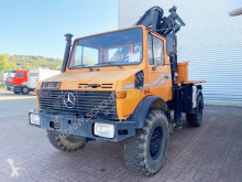 Used flatbed truck Unimog U 1300 L 4x4 U 1300 L 4x4 mit Kran MKG HLK 80