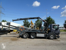 Scania P114 P114 L 340 6x2 Absetzer + Hiab Kran LKW gebrauchter Absetzkipper