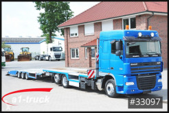 Kamion s návěsem nosič vozidel DAF XF 410 LKW Tieflader Transporter + FVG Anhänger