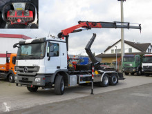 Camion polybenne Mercedes Actros 2541 L6x2 Abrollkipper mit Kran Funk+3xhyd