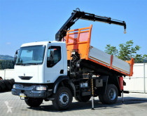 Camion plateau Renault MIDLUM 220DCI Kipper 3,70m+Kran*4x4*Topzustand!