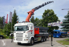 Ciężarówka Scania R 480 PALFINGER PK 40002 G WINCH EURO 5 TRIDEM platforma burtowa używana