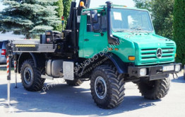 Camion plateau ridelles Unimog 4x4 HIAB 166 E4 HIPRO OFF ROAD Kran CRAN
