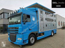 Camião transporte de cavalos DAF XF 105.460 FA /3 Stock /Hydr. Laderampe /Hubdach