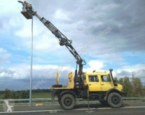 Camião Unimog U 5000 4x4 HIAB 166 E4 HiDuo OFF ROAD Kran CRAN estrado / caixa aberta usado
