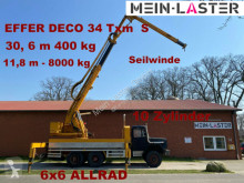 Ciężarówka Magirus-Deutz 256 D 26 AK 6x6 EFFER DECO 34 31 Meter 400 kg platforma używana