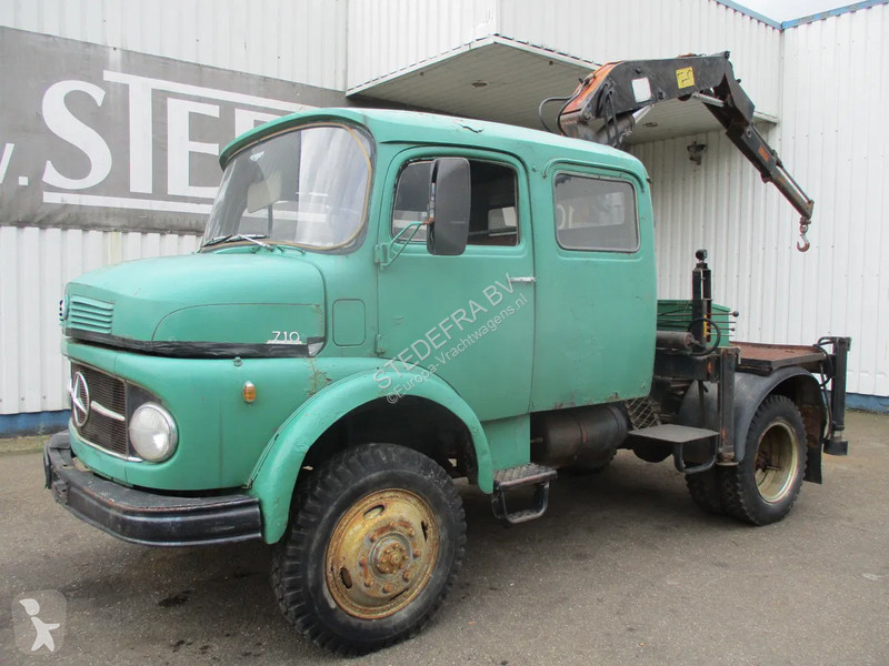 Camion Mercedes 710 , 4x4 , Crane Hiab 1