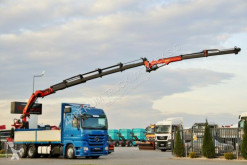 Mercedes ACTROS 2546/6X2/BOX+CRANE PALFINGER 27000/FLY JI truck used flatbed